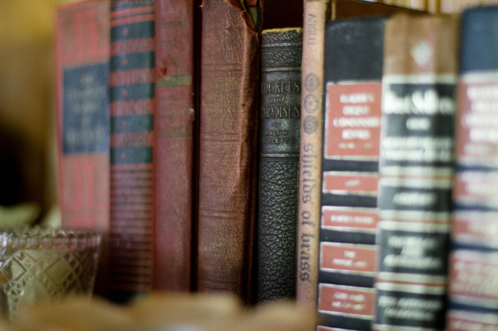 Public Domain Images- Old Books Vintage Brown Red