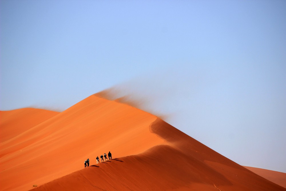 Public Domain Images � Desert Sand Dune Orange Blue Sky